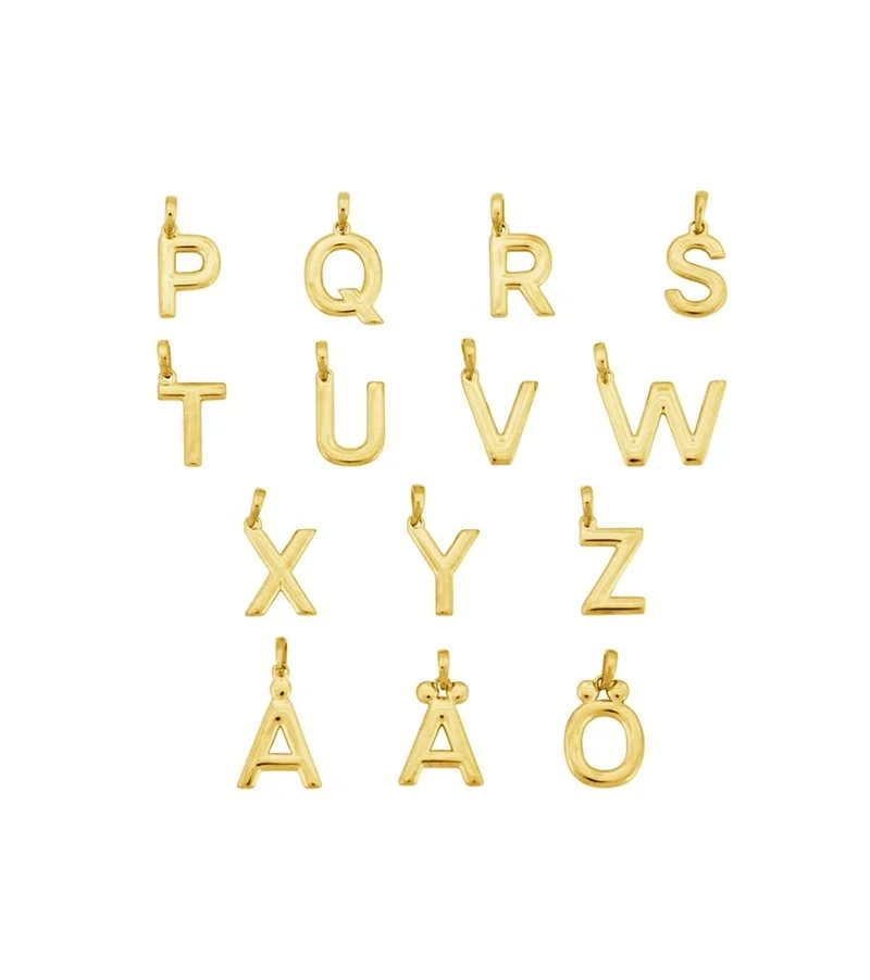 Initial A-Ö Charm Gold - Edblad - Snabb leverans - Gratis paketinslagning