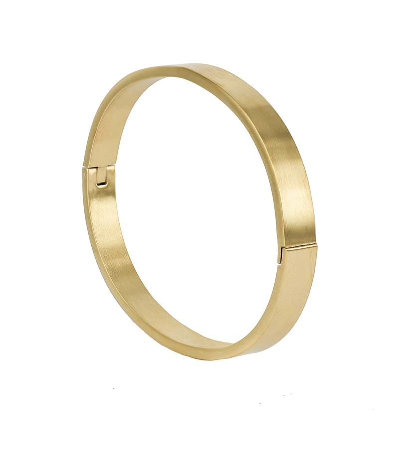 AROCK – WALTER Wide Armring Matt Guld