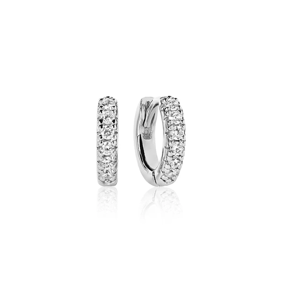 Ellera Piccolo Örhängen i silver med gnistrande Cubic Zirconia-stenar från Sif Jakobs