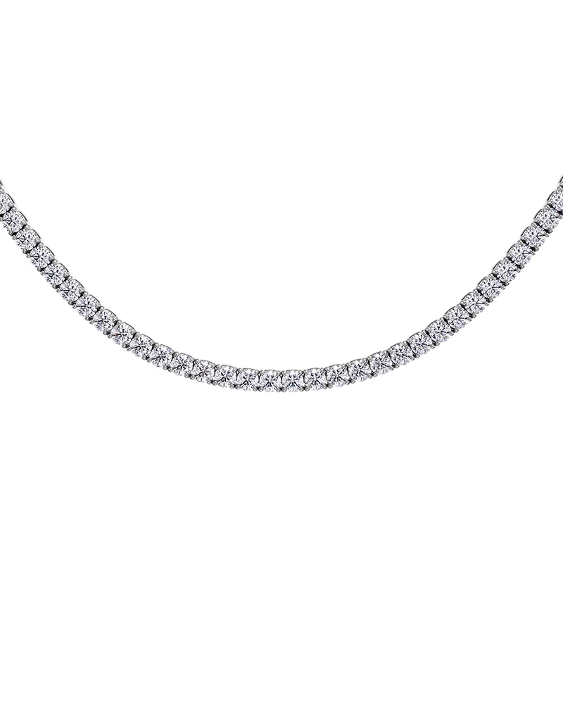 Tennis Necklace Silver