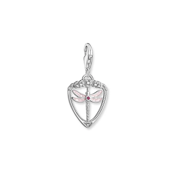 Rosa Glittrande Slända Berlock - Thomas Sabo berlock - Snabb frakt & paketinslagning - Nordicspectra.se