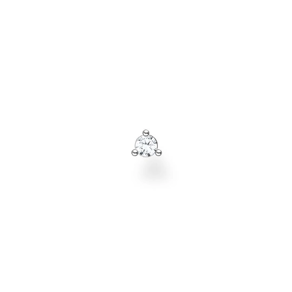 Einzel Ohrstecker Weisser Stein von Thomas Sabo, Schneller Versand - Nordicspectra.de
