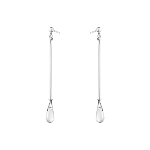 Vivianna Torun Long Earrings Rock Crystal - Georg Jensen - Designschmuck mit schnellen und sicheren Lieferungen - Nordic Spectra