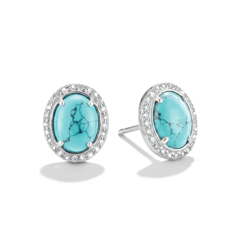 Thomas Sabo - Turkos Sten med Glitter Stiftörhängen