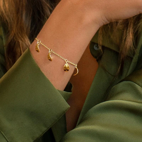 Botanica Drop Full Bracelet Gold - Drakenberg/Sjölin Armband- Snabb leverans & paketinslagning - Nordic Spectra