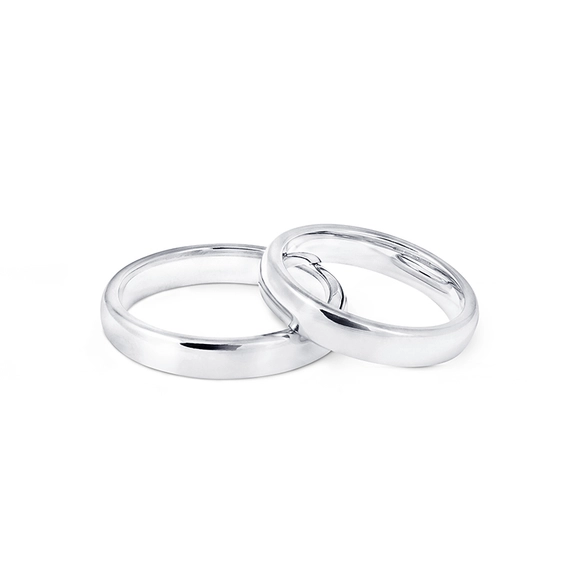 1946 Ring Välvd 4 mm Vitguld - Nordic Spectra - Förstärker livets stora händelser - Nordic Spectra