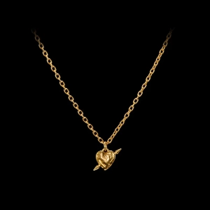 Tiny Tuvstarr's Heart Necklace Gold - Maria Nilsdotter - Schmuck im skandinavischen Design - Nordic Spectra
