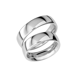 SR1021-6 Platina - Vigsel- & förlovningsringar - Schalins - Fri storleksändring* - Nordic Spectra