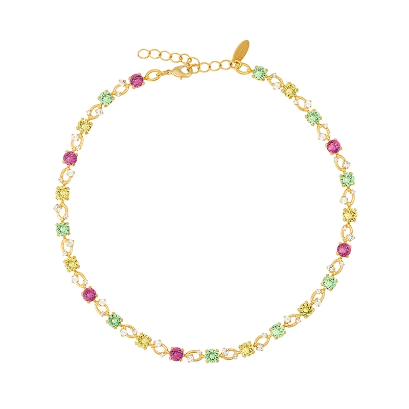 Caroline Svedbom - Fay Necklace Gold Autumn Bloom Combo