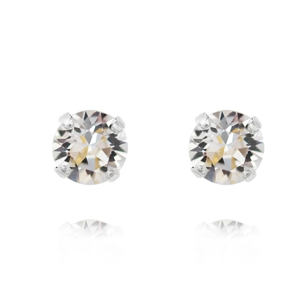 Classic Stud Earring Rhodium Crystal - Caroline Svedbom - Snabb frakt & paketinslagning - Nordicspectra.se