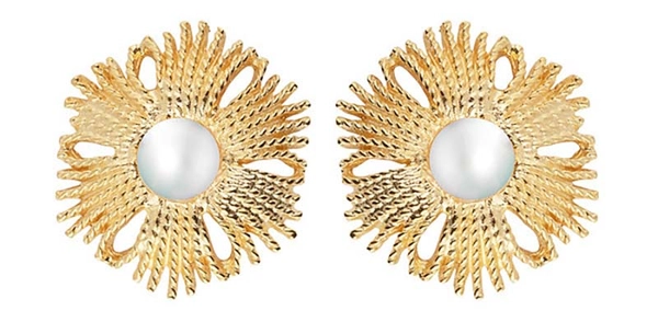 Gatsby Big Pearl Ear Gold -CU Jewellery - Snabb frakt & paketinslagning - Nordicspectra.se