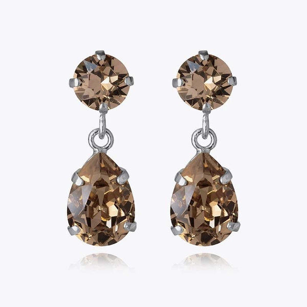 Mini Drop Earrings Rhodium Greige - Caroline Svedbom - Nopea toimitus ja lahjapakkaus - Nordic Spectra