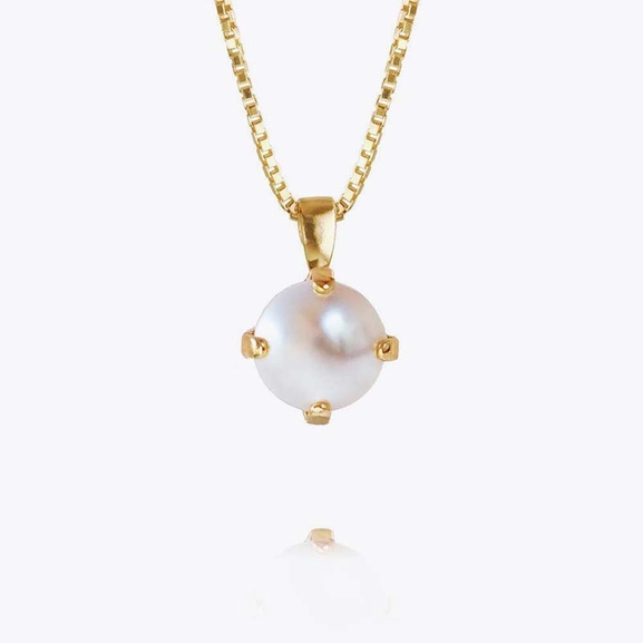 Classic Petite Necklace Gold Pearl - Caroline Svedbom - Nopea toimitus ja lahjapakkaus - Nordic Spectra
