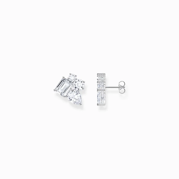 Ohrstecker mit vier weißen Steinen Silber - Thomas Sabo - Nordic Spectra