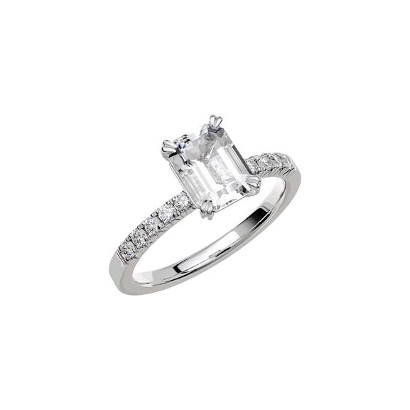 Fairytale 2 Snow White Beryl White Gold - Wedding & engagement rings - Schalins - Scandinavian design - Nordic Spectra