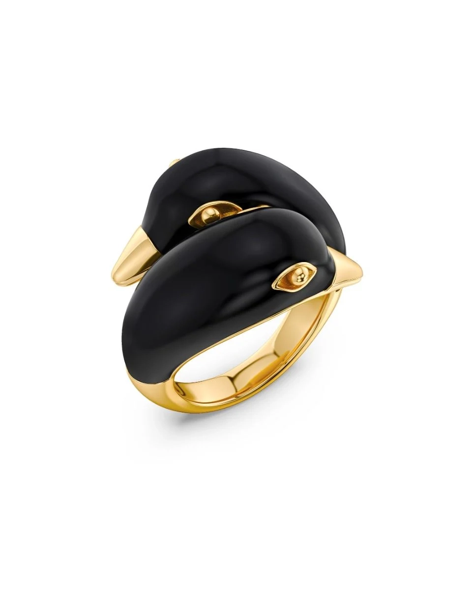 Edblad - Lovebirds Ring Black Gold