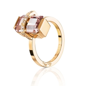 Little Bend Over Morganite Gold - Efva Attling ringar - Snabb frakt & paketinslagning - Nordicspectra.se