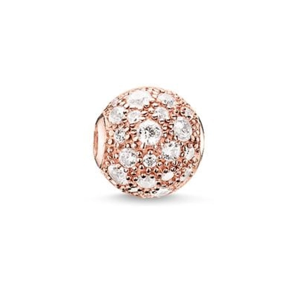 Karma Bead Krossad Rosépavé - Thomas Sabo berlock - Snabb frakt & paketinslagning - Nordicspectra.se