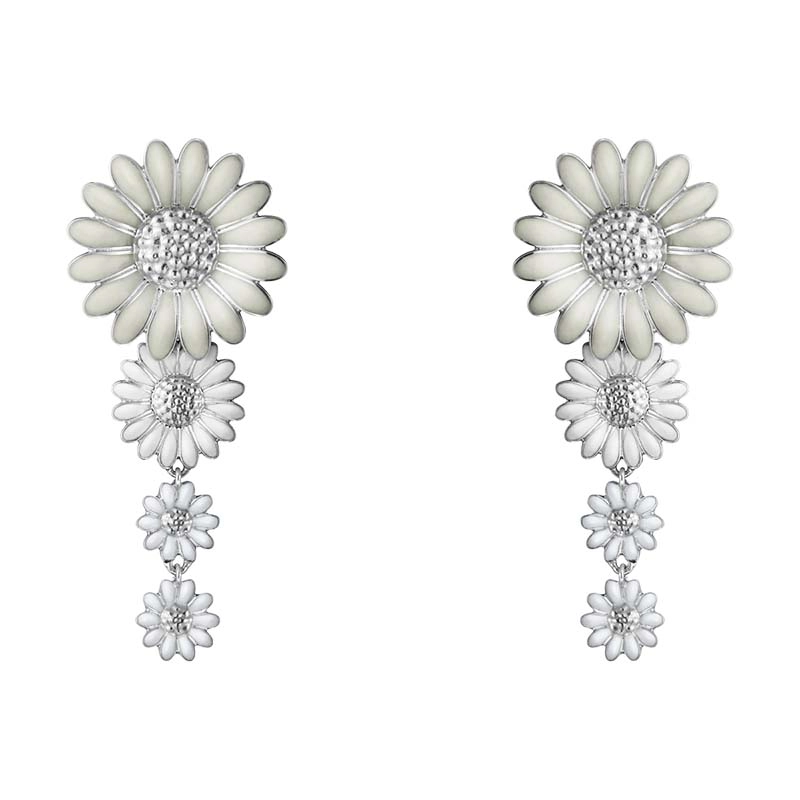 Georg Jensen - Daisy x Stine Goya Vita Örhängen