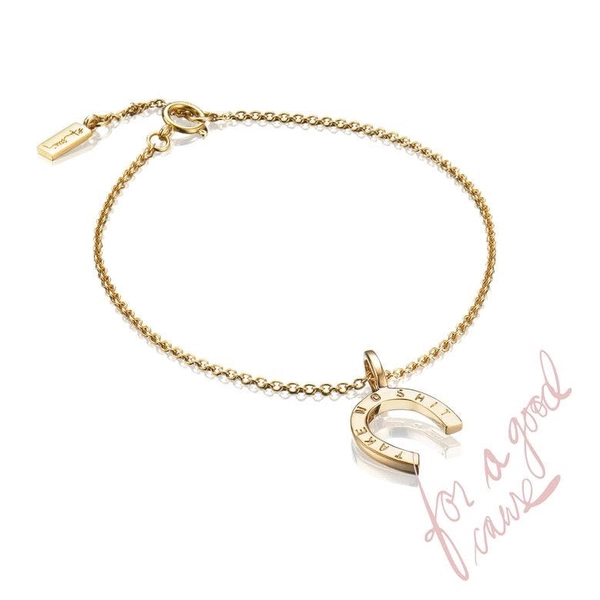 Take No Shit Bracelet Gold - Efva Attling armband - Snabb frakt & paketinslagning - Nordicspectra.se