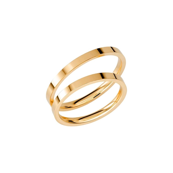 SR1036-2 Gold - Wedding & engagement rings - Schalins - Scandinavian design - Nordic Spectra