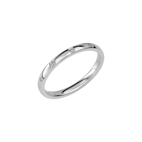 SR2029 White Gold - Wedding & engagement rings - Schalins - Scandinavian design - Nordic Spectra