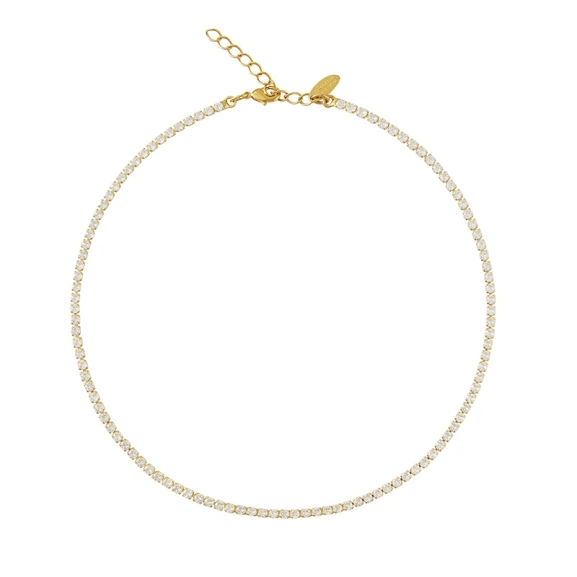 Mini Zara Necklace Gold Crystal - Caroline Svedbom - Nopea toimitus ja lahjapakkaus - Nordic Spectra