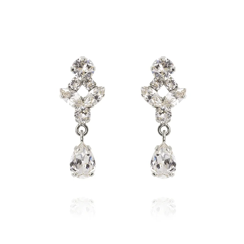 Caroline Svedbom - Like Lovers Do Earrings Rhodium Crystal