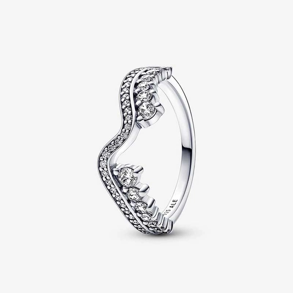 Funkelnde Asymmetrische Wellen Ring von PANDORA, Schneller Versand - Nordicspectra.de