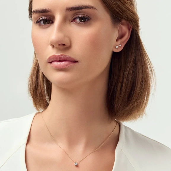 Venice Grande Earrings i 14K guld med gnistrande labbodlade diamanter