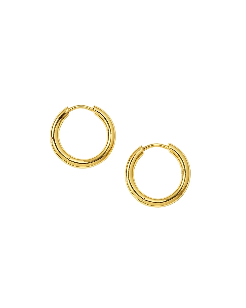 Syster P - Beloved Fat Medium Hoops Gold