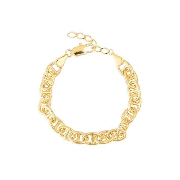 Betty Chain Bracelet Gold i glänsande guld med elegant kedjedesign