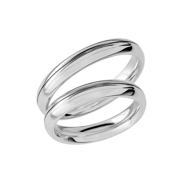 SR1047-4 Platina - Vigsel- & förlovningsringar - Schalins - Fri storleksändring* - Nordic Spectra