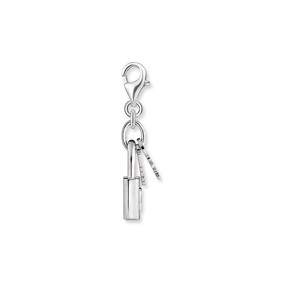 Charm-Anhänger Schloss mit Schlüssel Silber von Thomas Sabo, Schneller Versand - Nordicspectra.de