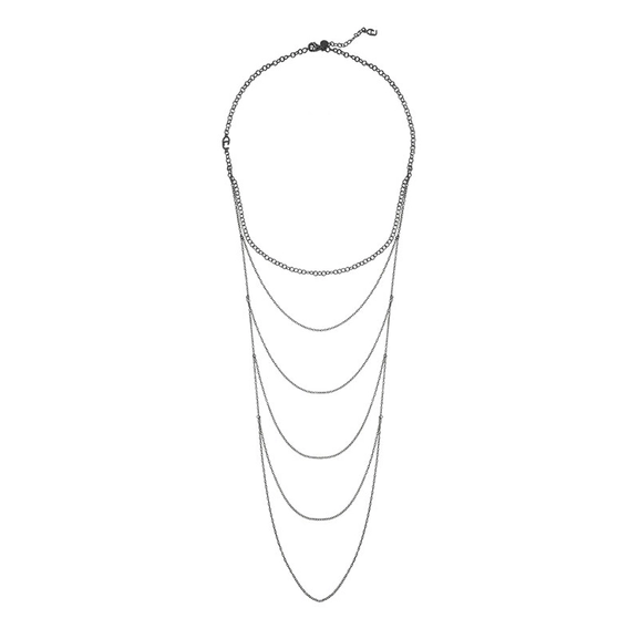 CU Draped Neck Black -CU Jewellery - Snabb frakt & paketinslagning - Nordicspectra.se