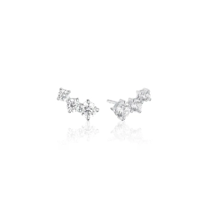 Sif Jakobs Belluno Piccolo Örhängen i silver med gnistrande Cubic Zirconia-stenar