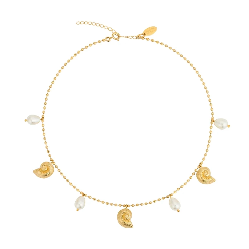 Caroline Svedbom - Seadora Necklace Gold Pearl