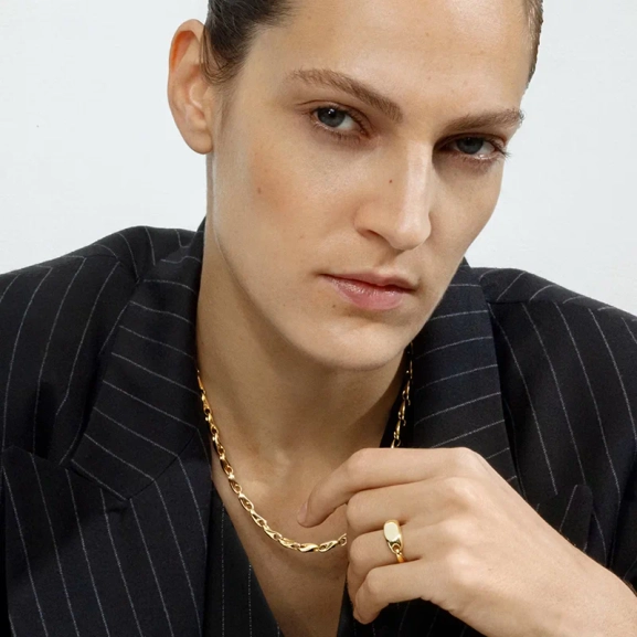 Reflect Klackring Guld - Georg Jensen - Designsmycken med snabba & trygga leveranser - Nordic Spectra