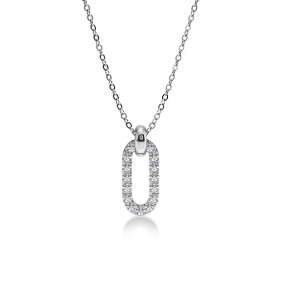Inez Necklace Steel från Edblad i stål med cubic zirconia