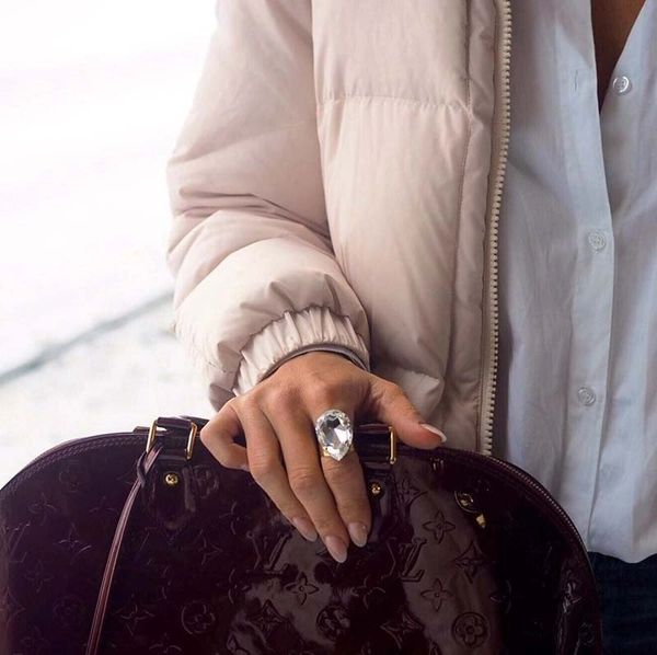 Perfect Drop Ring Gold Crystal - Caroline Svedbom - Nopea toimitus ja lahjapakkaus - Nordic Spectra