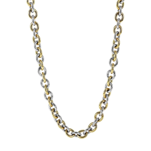 RUBY Small Halsband Stål/Guld - Astrid & Agnes - Nordic Spectra