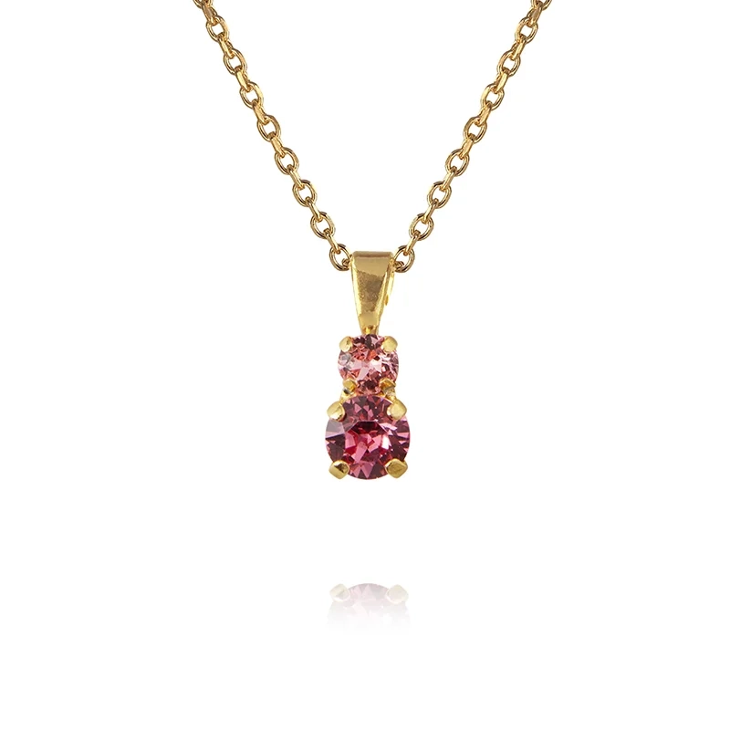 Caroline Svedbom - Leah Necklace Gold Rose Combo