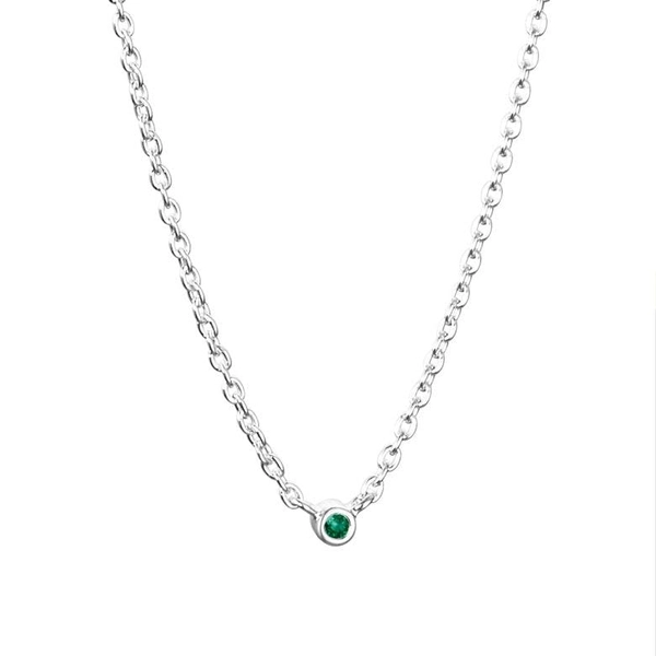 Micro Blink Necklace - Green Emerald - Efva Attling - Suuri valikoima & ilmainen lahjapaketointi - Nordicspectra.fi