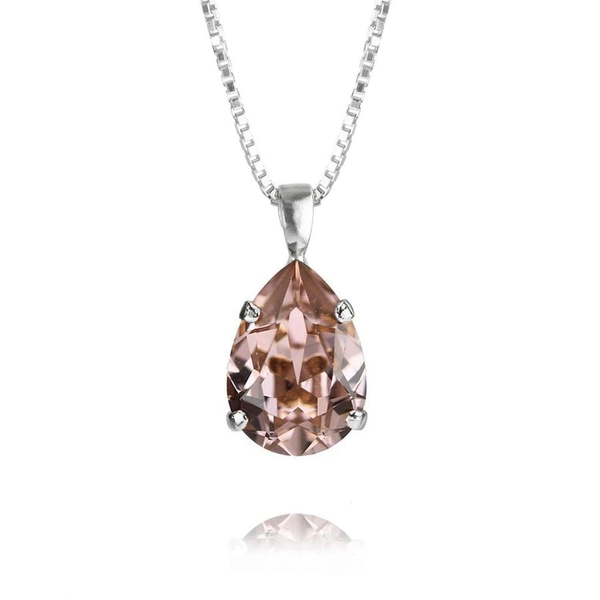 Mini Drop Necklace Rhodium Vintage Rose - Caroline Svedbom - Nopea toimitus ja lahjapakkaus - Nordic Spectra