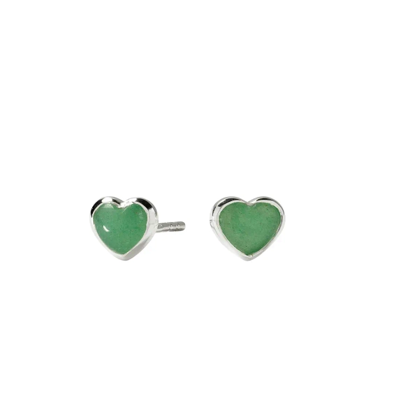 La La Love Stud Earrings Silver - Green Jade - Syster P - Snabb leverans & Gratis paketinslagning - Nordic Spectra