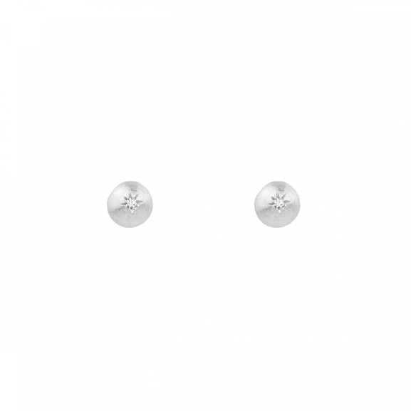 Sparkling Globe Earrings Silver von Emma Israelsson, Schneller Versand - Nordicspectra.de