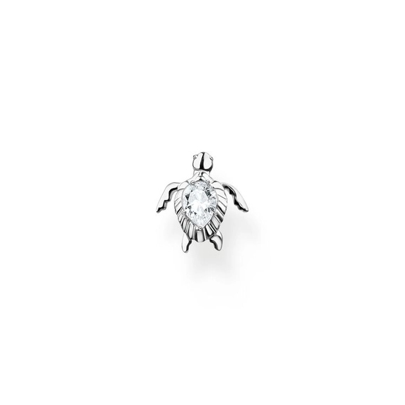 Einzel Ohrstecker Schildkröte Silber von Thomas Sabo, Schneller Versand - Nordicspectra.de