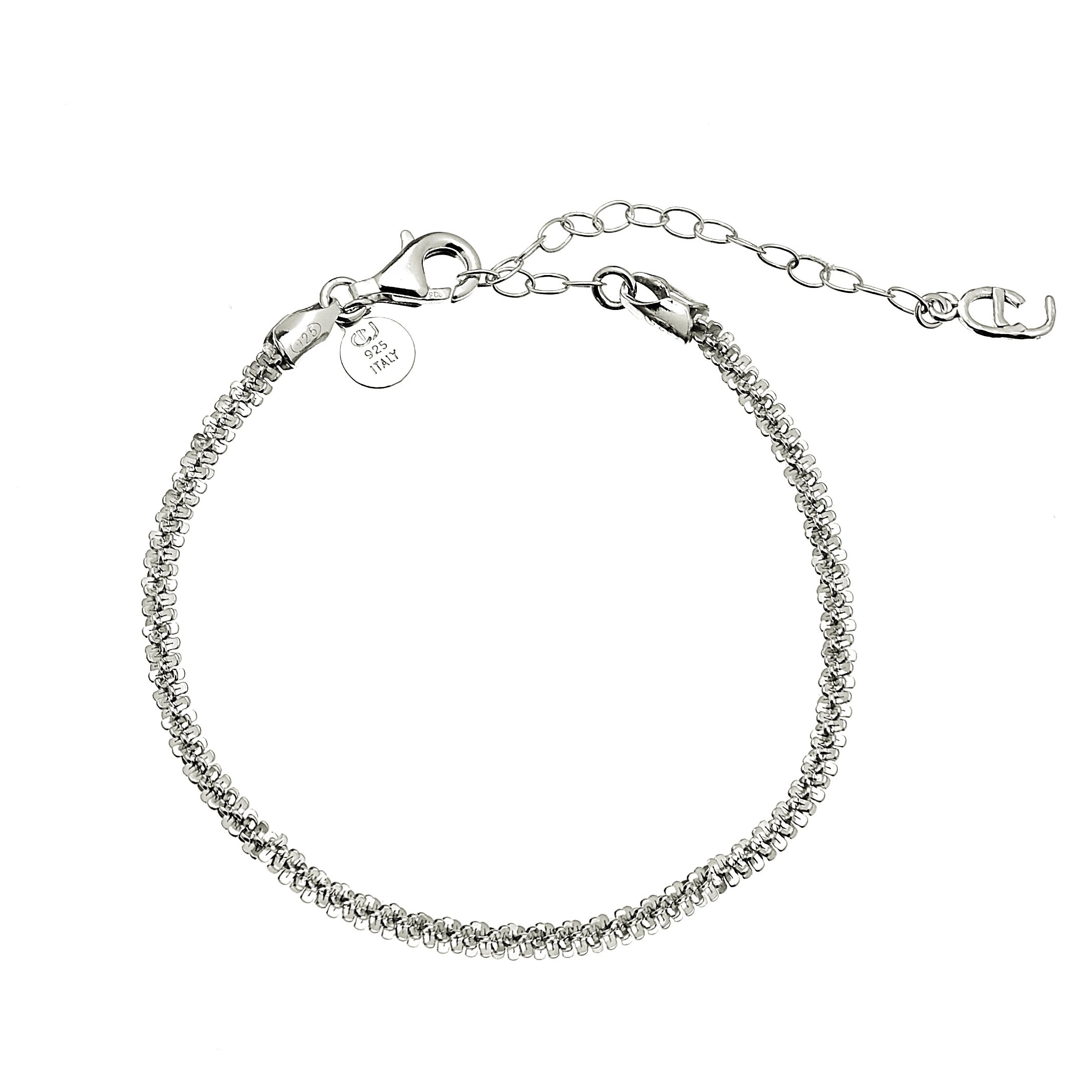 CU Jewellery - Roof Big Plain Bracelet Silver
