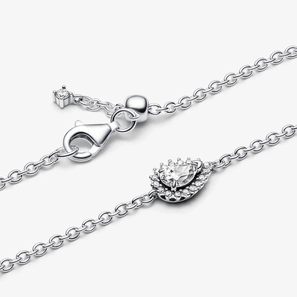 Glittrande Armband med Päronformad Sten - PANDORA - Snabb leverans & paketinslagning - Nordic Spectra