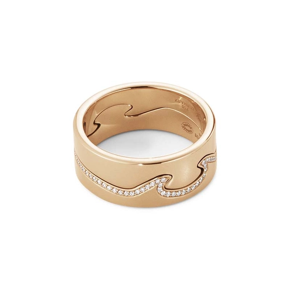 Fusion 2-delad Ring RG/Diamanter - Georg Jensen ringar - Snabb frakt & paketinslagning - Nordicspectra.se